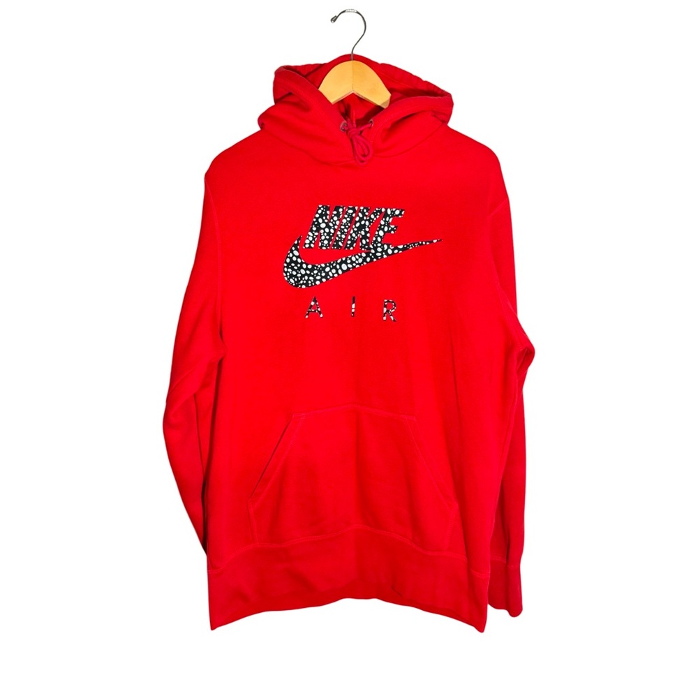 Nike Men’s (L) Red Safari Print Hoodie
